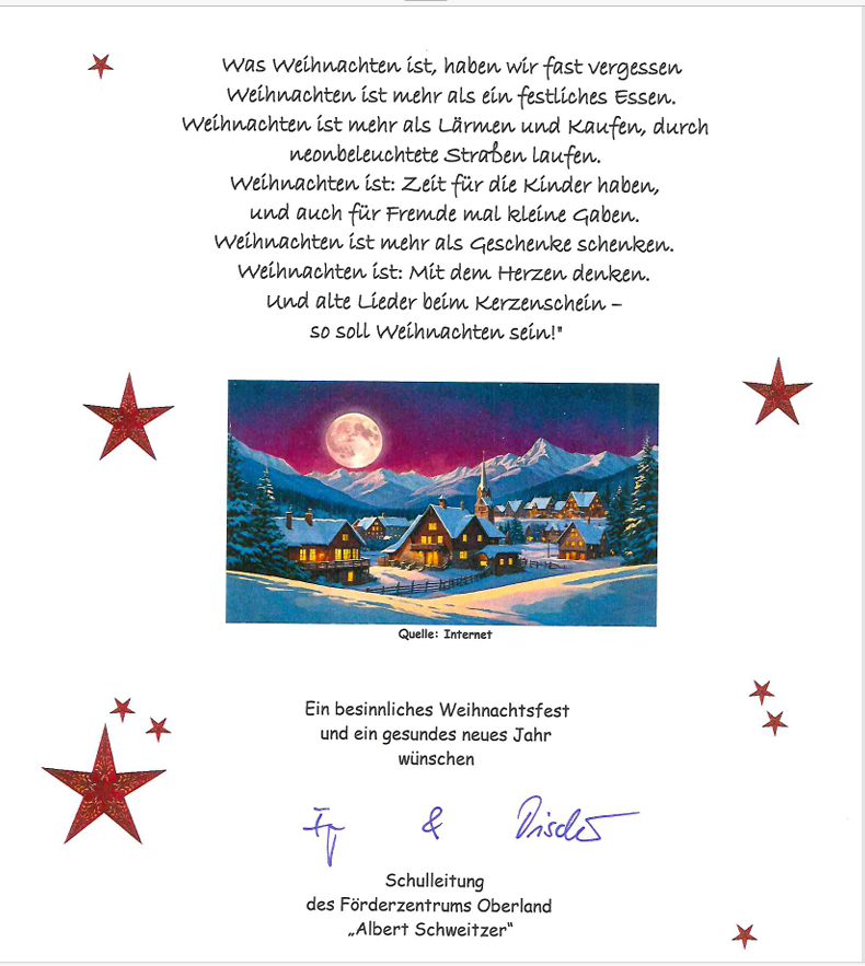 Weihnachtsgrüße